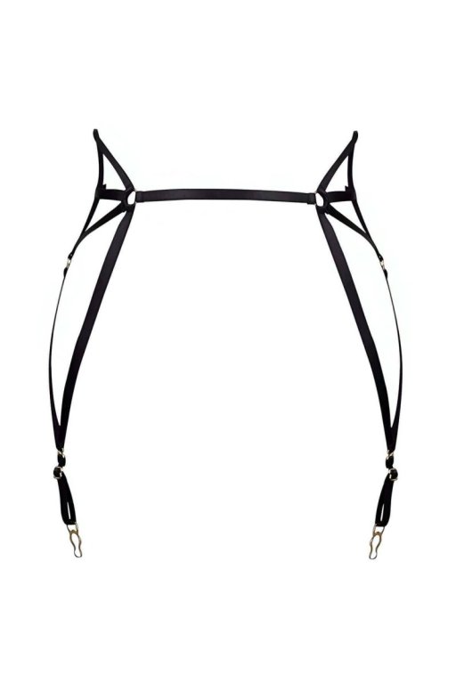 Çok Seksi Lastik Jartiyer Harness - Brf153