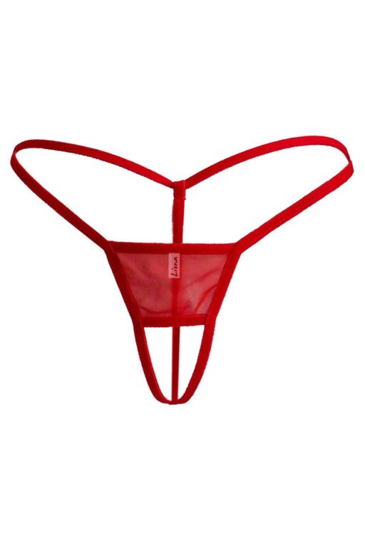  Fantazi İç Giyim Kadın Mini Kırmızı Fantezi G String