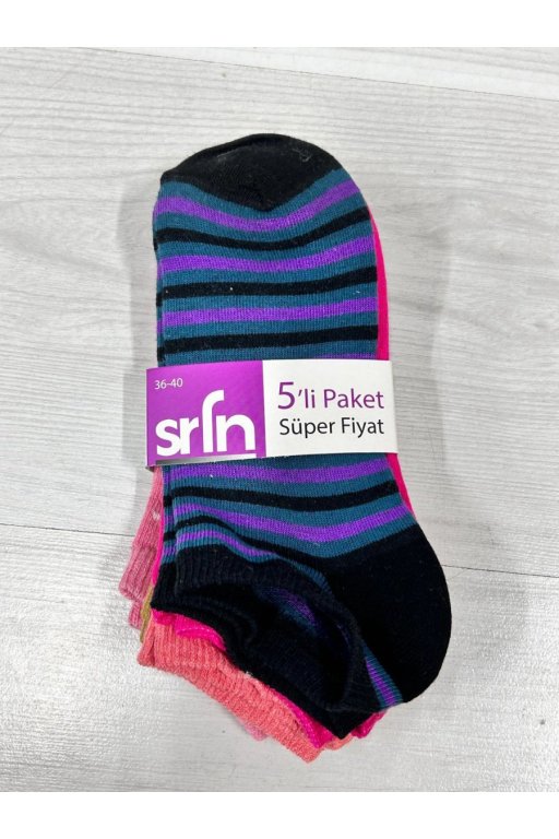Şirin  Bayan Patik Çorap 335 (5li)