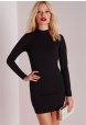 B101336 Uzun Kollu Mini Elbise