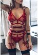 Fantazi Fiyonklu Deri Jartiyer Harness - Brf1142