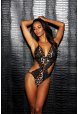 For Dreams 9105 Leopar Desenli Bodysuit