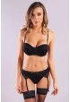  Gala Lace Garter Belt, Kadın Dantelli Siyah Jartiyer