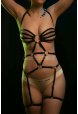 Lastik Seksi Jartiyer Harness - Kadın Erotik Giyim - Bayan Lastik İç Giyim - Brf568