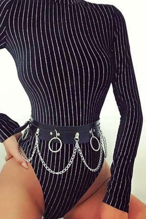 Zincirli Bel Üzeri Şık Harness Brf639